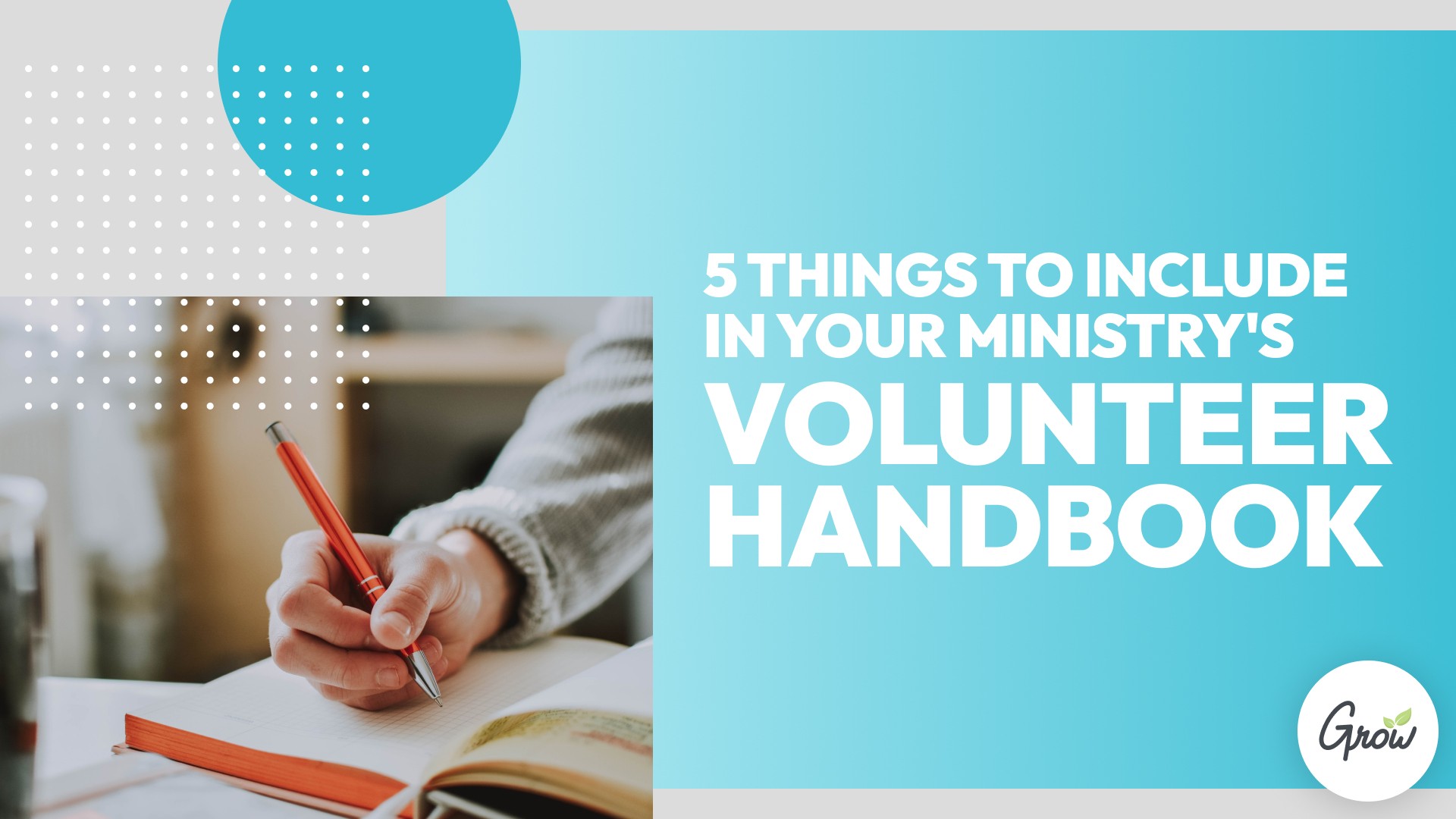 5 Things to Include in Your Ministry's Volunteer Handbook