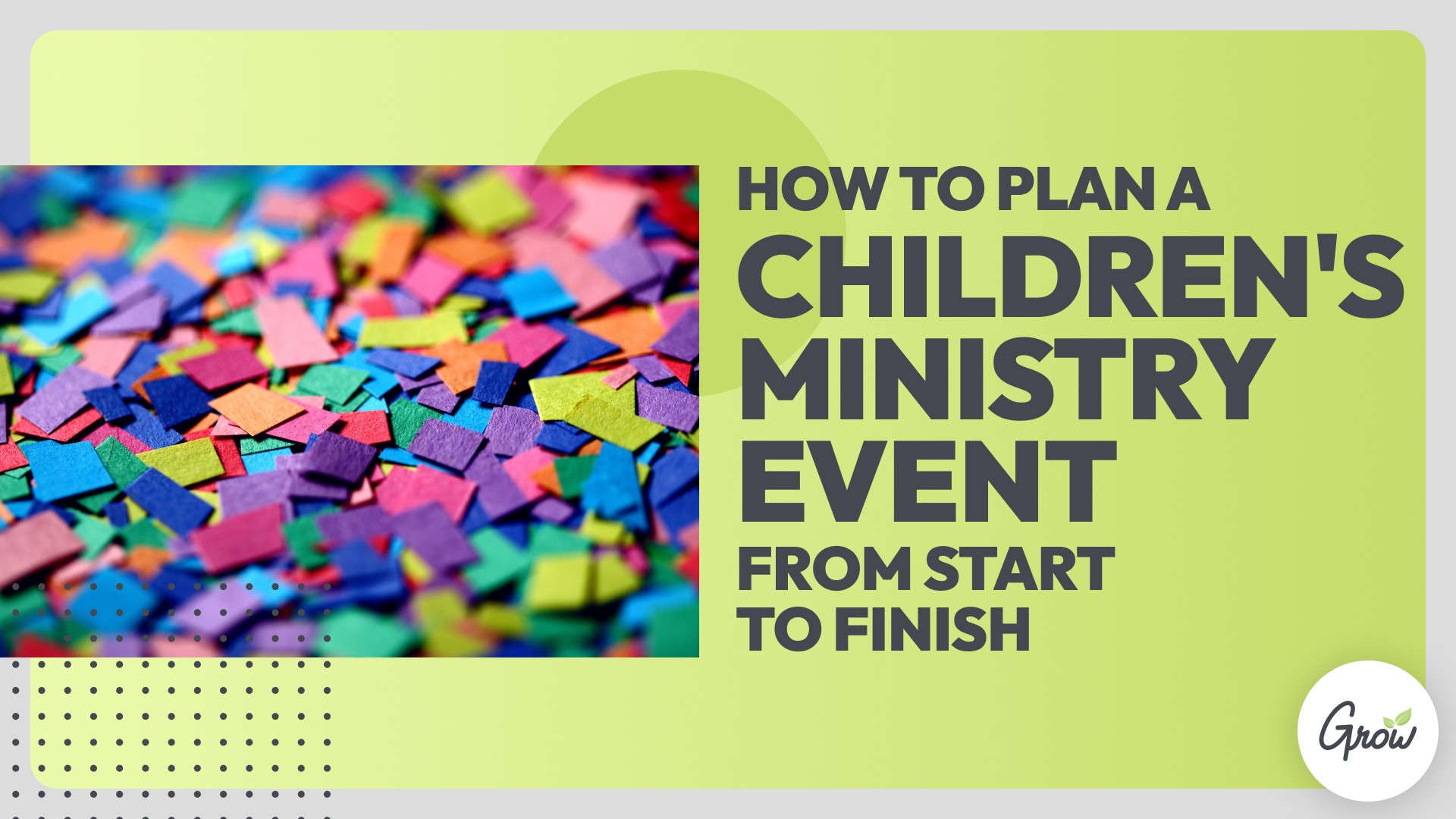 How to Plan a Children's Ministry Event from Start to Finish