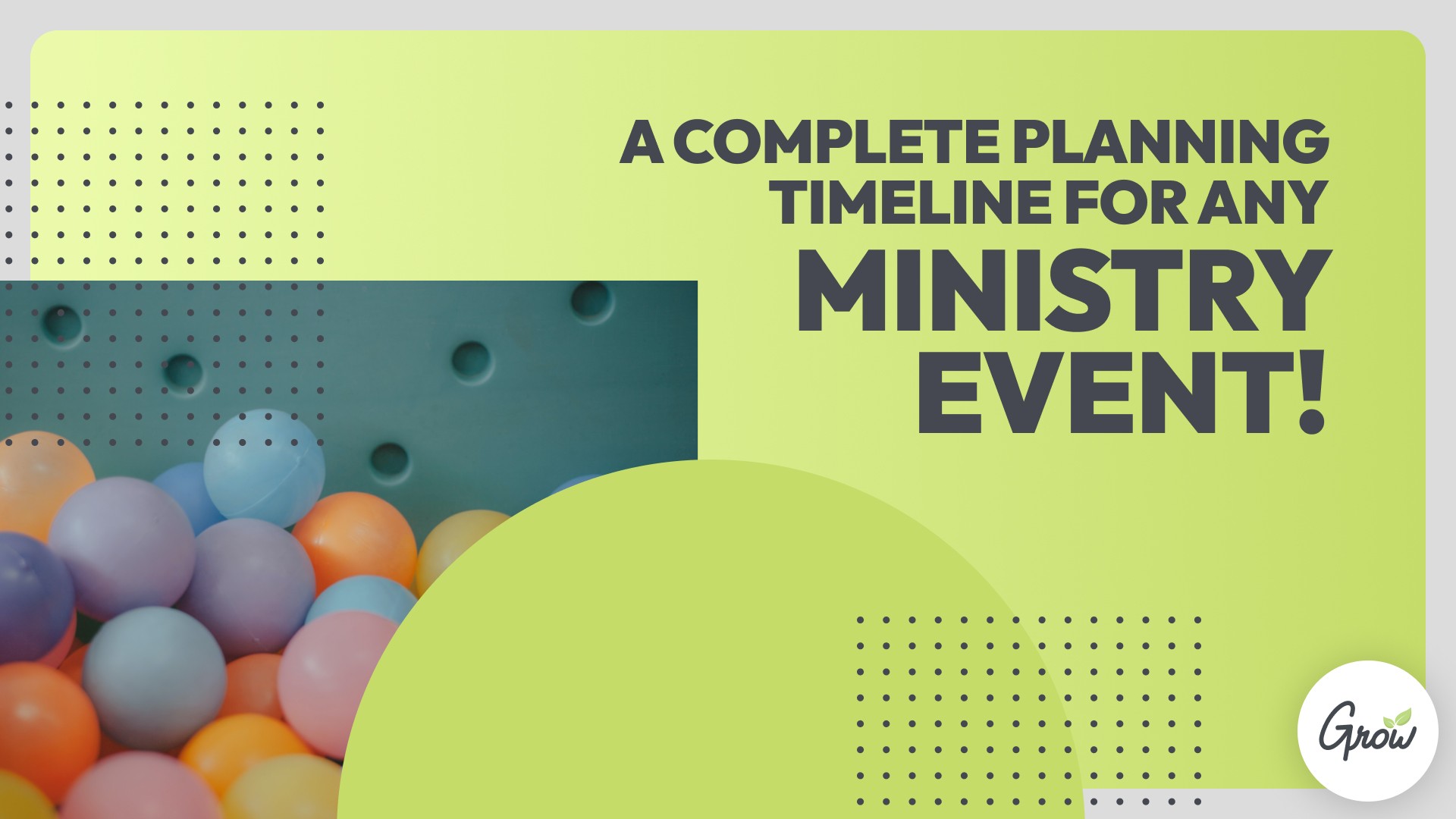 A Complete Planning Timeline for Any Ministry Event!