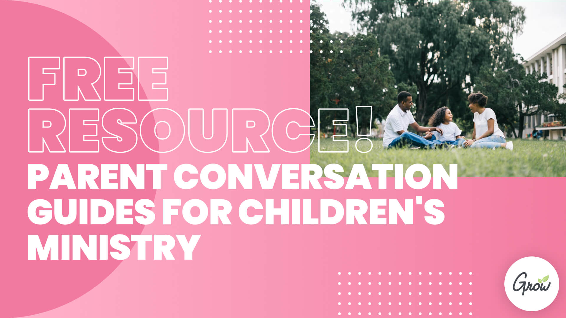 Free Resource! Parent Conversation Guides for Children's Ministry