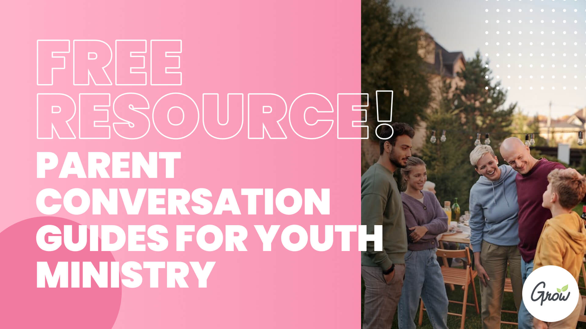 Free Resource! Parent Conversation Guides for Youth Ministry